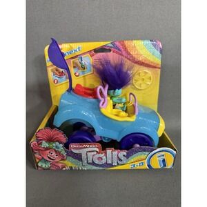 Imaginext DreamWorks Trolls Branch Figure and Buggy Toy Car 4pcs NEW